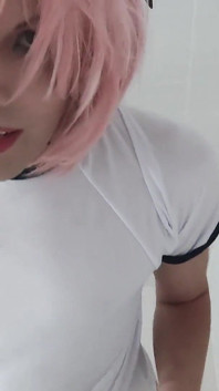 Pink-haired Femboy Cums Twice for You