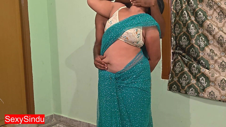 Sexy sindu: Bhabhi gợi cảm trong saree trong suốt khoe rốn nóng...