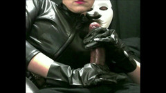 Peternorthlegend: 플라스틱 장갑을 끼고 핑거링하는 페티쉬 가죽 마누라