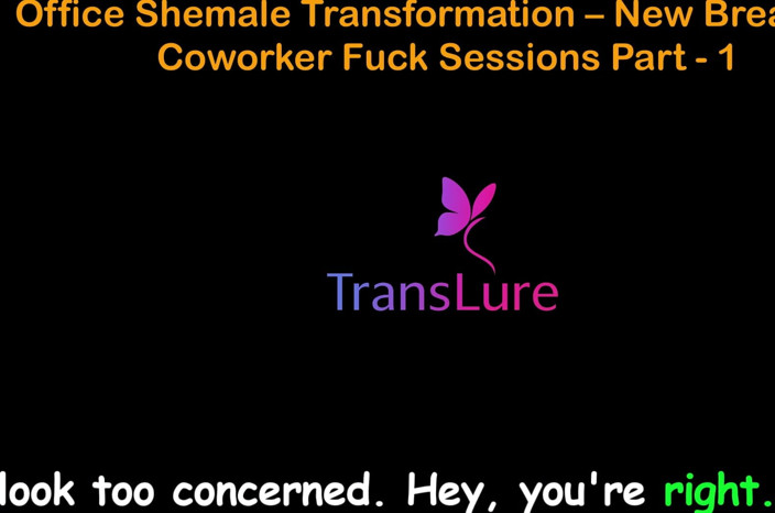 TransLure: Anglický audio sexuální příběh - Kancelář shemale transformace - nová prsa a...