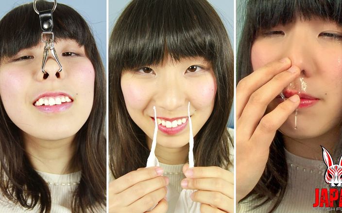 Japan Fetish Fusion: Verbijsterd amateurmeisje Karin door het concept van een neusfetisj tijdens...