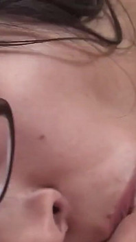 Asian Girl Gets Her Hairy Pussy Covered with Cum