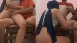 인도 상사의 정욕을 섬기는 이슬람 히잡 마누라