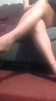 Suntan Pantyhose Sexy Legs Shoeplaying Ballet Flats