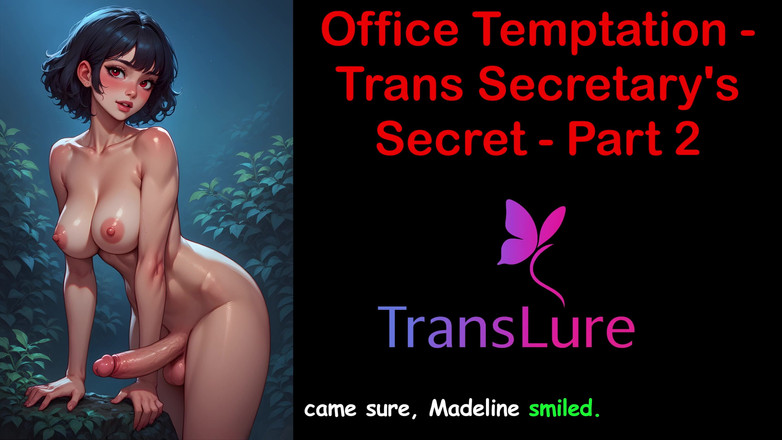 TransLure: オフィスの誘惑 - トランス秘書の秘密パート2:英語オーディオセックスストーリー