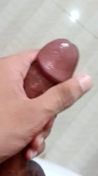 Pre Cum as Lubricant to Masturbate