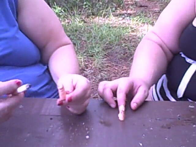 BBW nurse Vicki adventures with friends: We 2 big gals show you how we would smoke on...