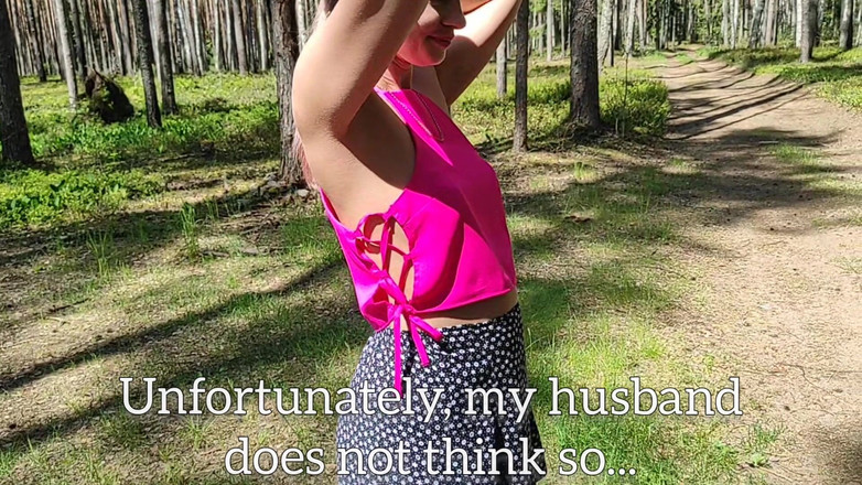 S-Wife Katy: Zamężna dziwka zgubiła się w lesie, pomogła jej i zgodziła...