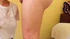 Submissive Training Rough Deepthroat with Immobilized Hands