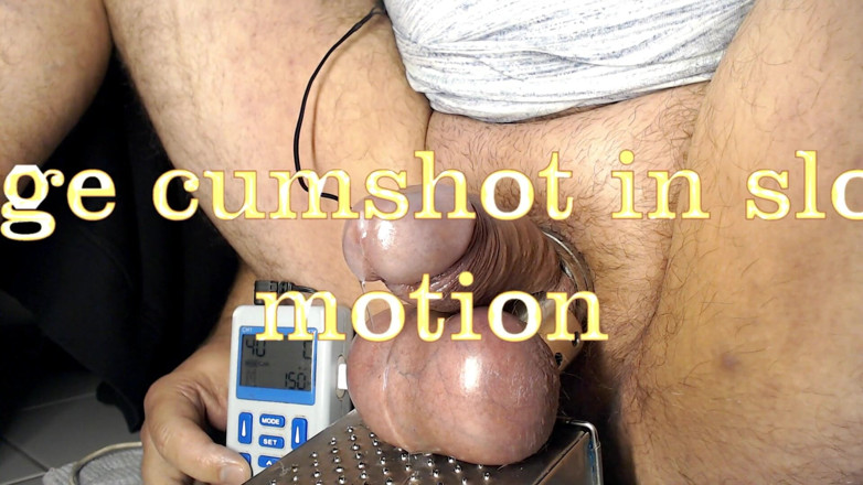 Gaylectrician: E-stim cumshot with stretched balls 21_01_14