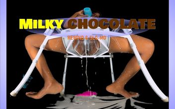 Milky Chocolate – Ebony Drenched in White Toilet POV