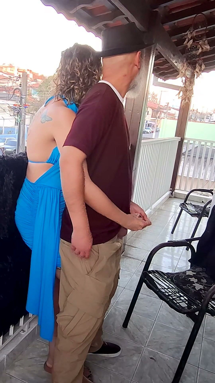 Victor SweetCoupleStories: Real Couple Grinding and Getting Naughty on the Balcony.