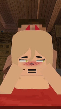 De Jenny mod Minecraft neukmacht van kettingzaagman in de kont