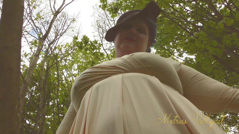 Mxtress Valleycat: Sanguine giantess walks you in the woods