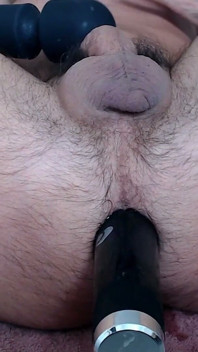 Milking 8 Cumloads and 3 Intense Anal Orgasms with Industrial Vibrator