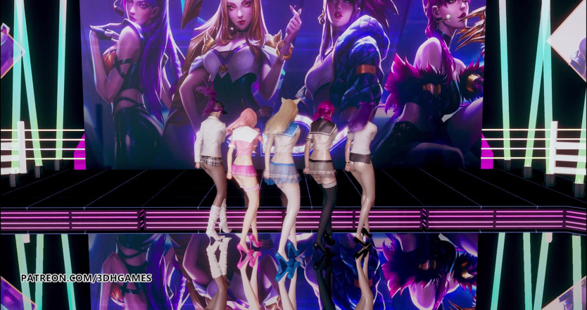 3D-Hentai Games: Ahoj Venus - Wiggle vrtáky a striptýz Ahri Akali Kaisa Evelynn...