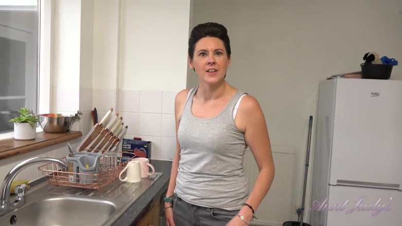 Aunt Judy's: Auntjudys - Your Cute MILF Wife Scarlet Sucks Your Cock in...