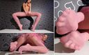 Lucy Van Angel: Маленька footmodel Tea Jul в колготках і розсуває її нейлонові пальці ніг