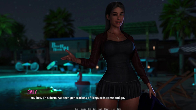 3D Cartoon Porn: Domino Beach 2: la fatiosa passeggiata notturna di jhon con Emily