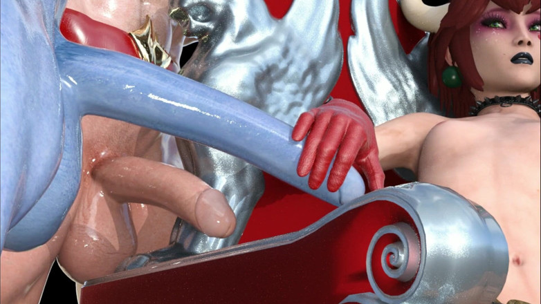 Cock Box 3D: 보우제트 삼중 손 작업 에피소드 3 부카케