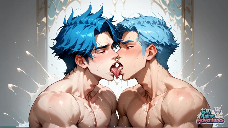 Gay Anime Adventures: Sunlit Bedroom Cumshot Naughty Gay Sex Scene!