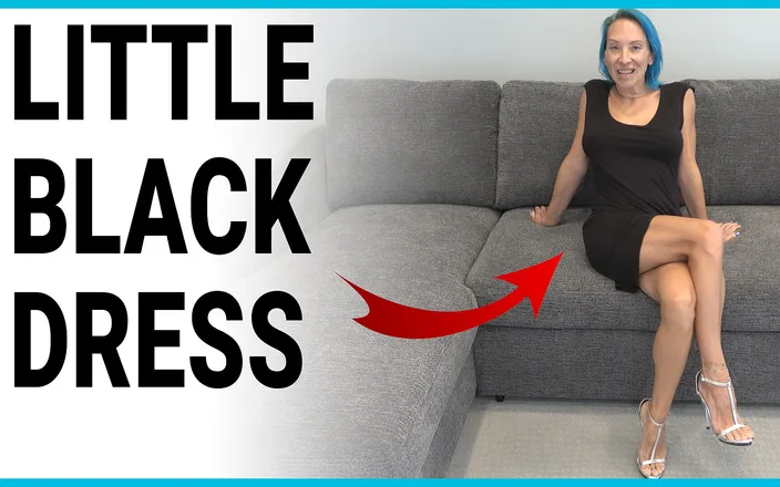Milf Stella: Little Black Dress Try on
