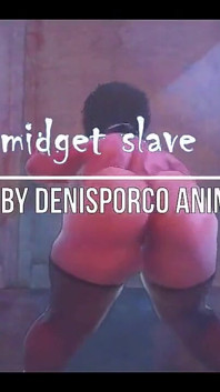 Midget with Big Boobs and Tits Fucked and Spanked by Two Big Black Man