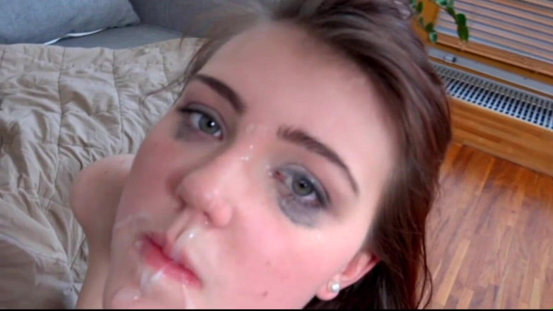 American Stallion: Beautiful Teen Throat Fucked by Huge Cock That Then Ass...