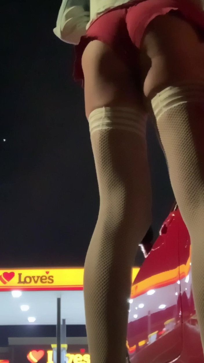 CindieLove: Truck Stop Stockings Slut Sissy