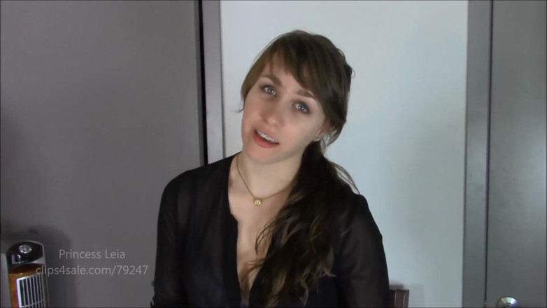 Princess Leia: Teasing and edging stepdad for oral creampie