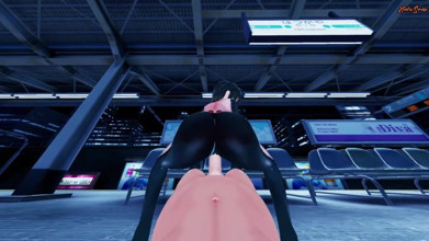 Cute Vtuber Roboco gets filled with cum from your POV - Hololive Hentai.