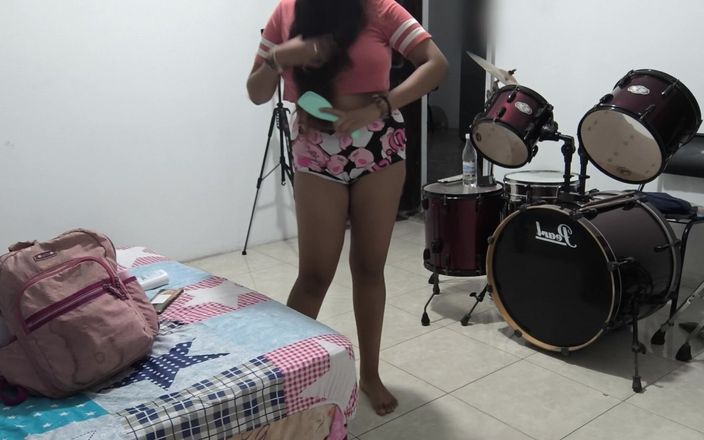 NEGRITA SEXY: My Stepsister Puts on Her Special Lotion to Moisturize Her...