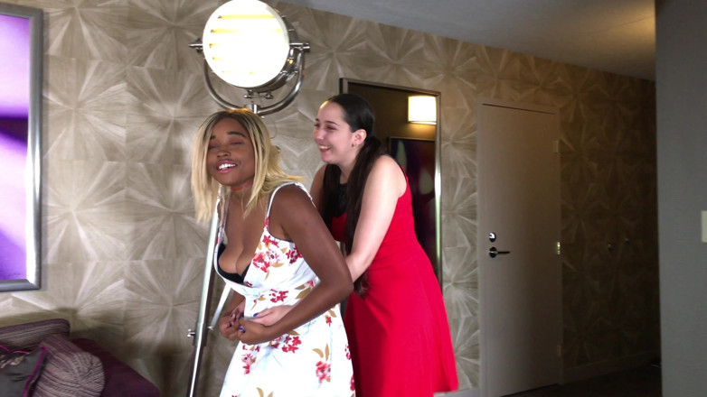 Super Hot Films: Hot Interracial Lesbian Pussy Licking with Nina Rivera and Kyra...