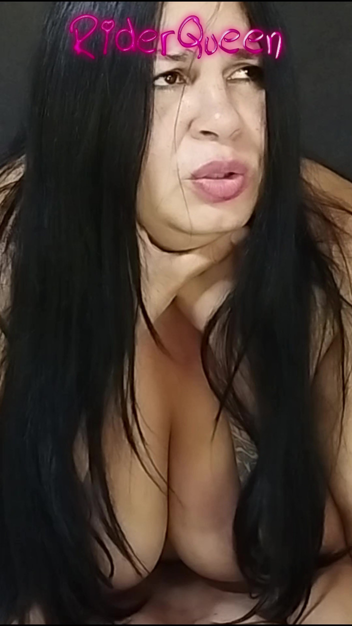 Riderqueen BBW Step Mom Latina Ebony: Slut Wife Fucking with Slim Stepson