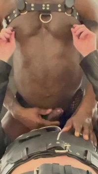 Interracial Leather BDSM Clip Extracted From Full Faphouse Original