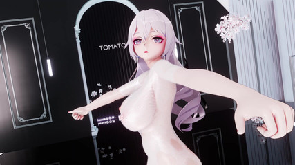 MikuMotion: [ммд] сорванец сломанный цельный белый шелковый ажурный переплет