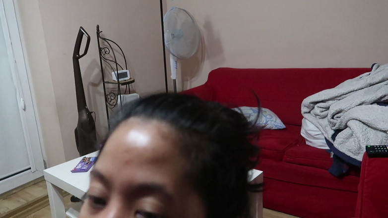 Megacute9999: Индонезийская девушка с открытым ртом на сперме