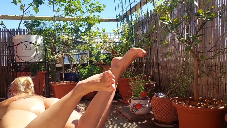 Selena701: Mature Blonde Wife Enjoys It Outdoors