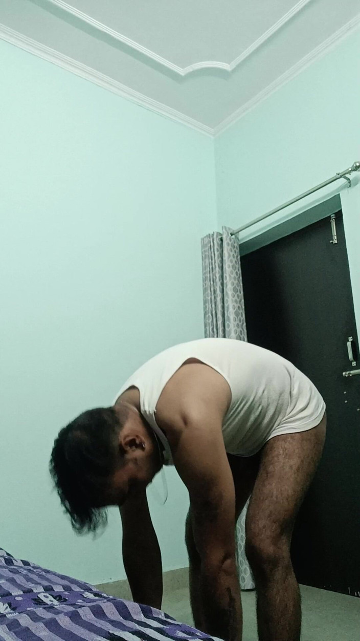 Rajasthani-old-lover: Indische Desi-man seks en show doucheschoen en masterbation