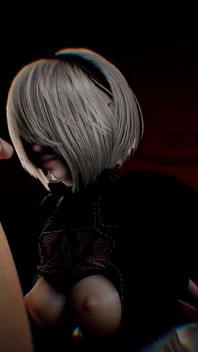 Yorha 2b Robot Seks di Pertunjukan Seks BDSM | Parodi porno nier automata