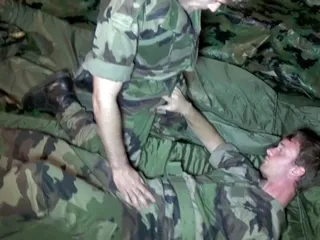Crunch Boy: Gay used by a military boy in basement in Paris
