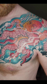 My Octopus Tattoo Is Finished! I Love It!