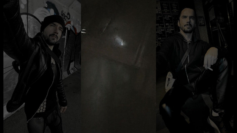 kinkygaynudist: Đi Bộ Mưa Nóng Bỏng (garters Và Bulge Meggings)