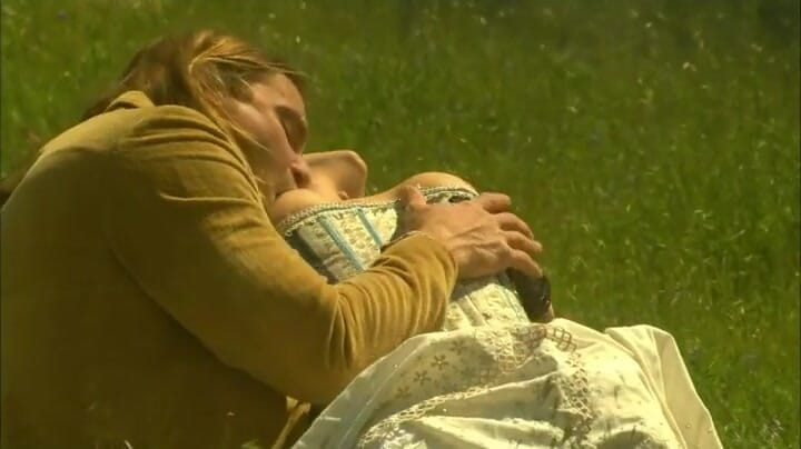 Tight little babes: Good Looking Guy Fucks Busty Blondie On The Grass Outdoor
