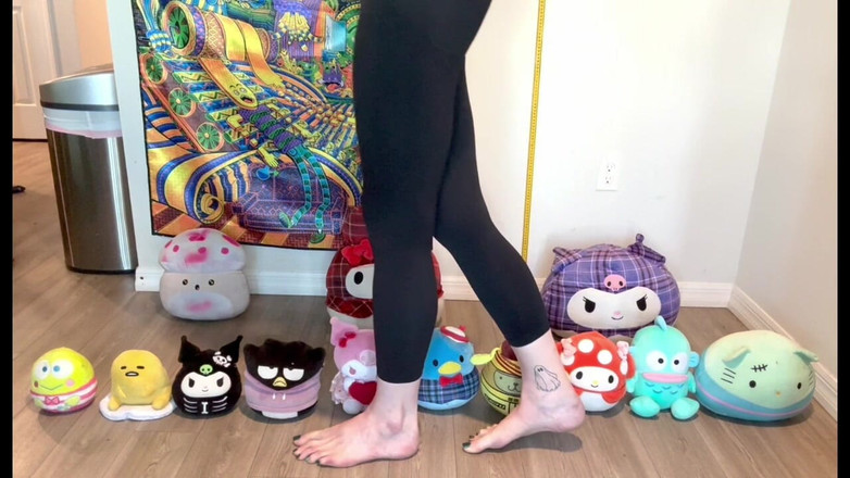 Peppermint Giantess: Plushie Stomp - tamanho 16 pés pisando coleção de brinquedo recheado