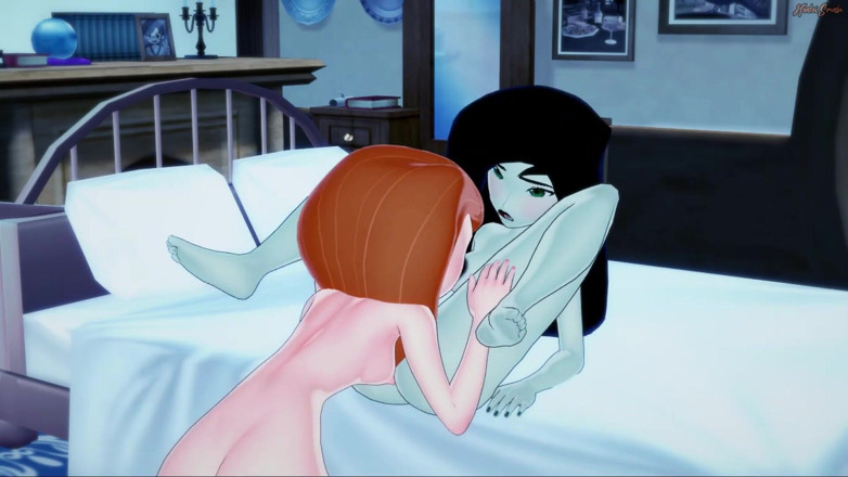 Hentai Smash: Kim Possible eating Sheego's pussy before they scissor - Kim Possible...
