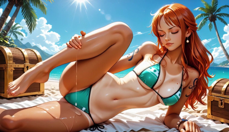 Sdanimacionescol: Nami Fucked Hard by Luffy and Zoro - Threesome on the...