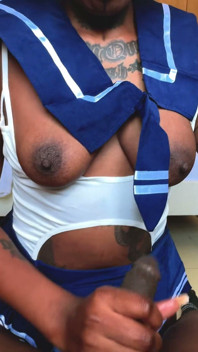 Halloween: Petite Ebony Step Sister Seduces Her Step Brother with Her Slimthick Ass - Billionaire Fantasy