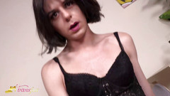 Trans and Cross-Dressers Feet: Transsexual Violet loves to piss