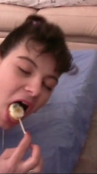 Double Penetration with Condom and Cumshot in Mouth for Two Horny MILFs